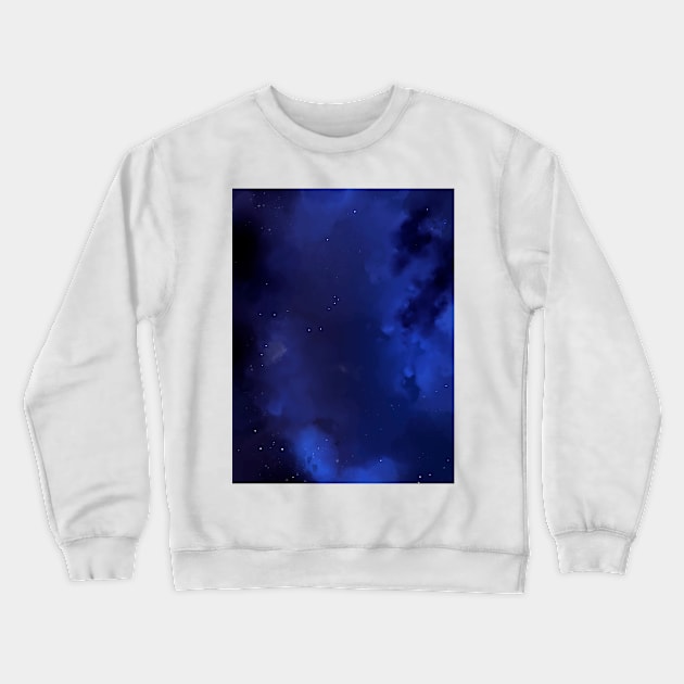 Blue Navy Galaxy Crewneck Sweatshirt by NewburyBoutique